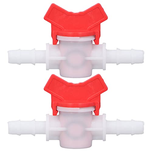 Tyenaza 2PCS Fließsteuerventil Wasser Stopp -Regler Regler ABS Switch Zubehör Set Kit Kit (10MM flow regulator) von Tyenaza