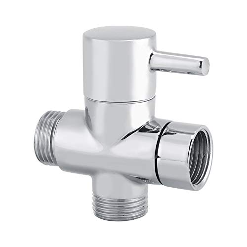 Tyenaza 3 Wege T Absperrventil Umstellventil Ventil Umschalter Dusche Toilette Bidet Sprayer Umsteller Form Ventil G1/2" T-Adapter Ventil 3-Wege Duscharm Umsteller von Tyenaza