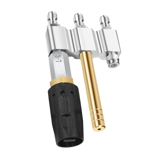 3 in 1 Tip M5 Twist Nozzle, Stainless Steel Adjustable Downstream Soft Wash Nozzle with 1/4'' Quick Connect 3-7 GPM Pressure Washer Nozzle 3 in 1 Tip M5 Twist Nozzle, Stainless Steel Adjustable Downstream Soft Wash Nozzle with 1/4'' Quick Connect 3-7 GPM Pressure Washer Nozzle von Tyenaza