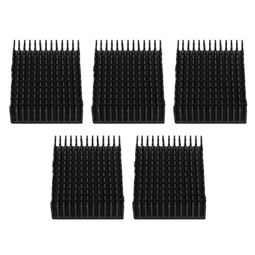 5 Stück Aluminium-Kühlkörper, 40 X 11 X 60 Mm Kühlkörper, Kühler, CPU-Kühler, Industriekomponenten, Schwarz von Tyenaza