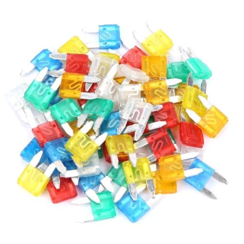Tyenaza 60pcs Mehrfarbprofil kleiner Größe Mini Blade Sicherungsabschnitt Autowagen -LKW -Sicherungen Set Set (Kleine Größe) von Tyenaza