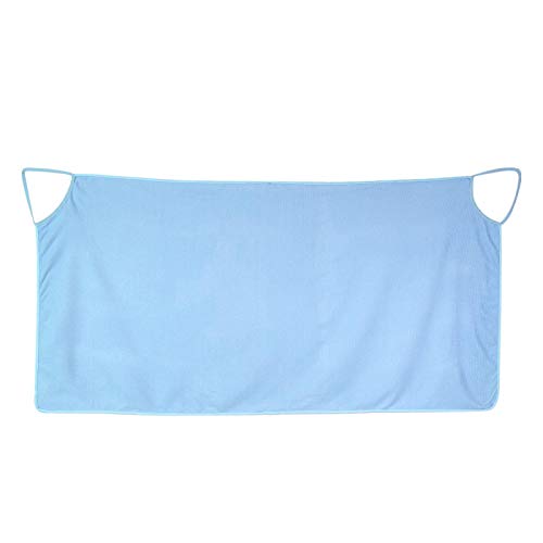 Tyenaza Bademantel Badetuch, Bathrobe Bath Towel Tragbar kleine Größe Badetuch-Strandtuch Dusche Pool Spa Damen Riemen Schulter Doppelzimmer Microfiber Super Weich Geeignet für schlanke Frauen(Blau) von Tyenaza