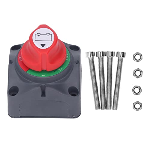 Tyenaza -Batterie -Trennschalter ABS Shell Red Copper Innerer Isolator Schnittschalter DC 12‑48V von Tyenaza