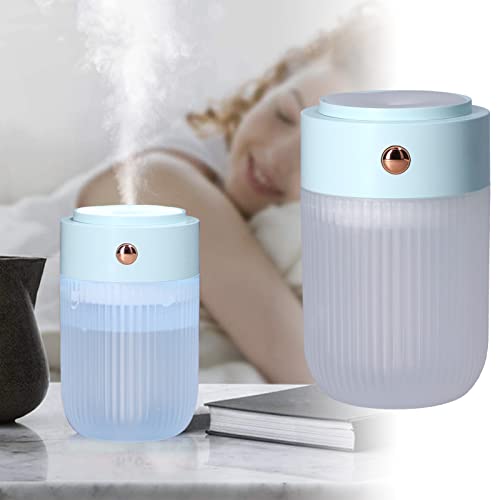 Tyenaza Cool Mist Feuchtigkeit, tragbar 250 ml USB Ultra Ruhig Diffusor mit farbenfrohen Nachtlicht, für Zuhause, Wohnzimmer, Kinderzimmer, Schlafzimmer (Blau) von Tyenaza