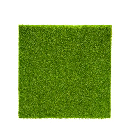 Tyenaza Kunstrasen Grasfliese, Rasenteppich 1 STK 30cm Synthetische Künstliche Gras Mat Miniatur Garten Ornament für Haustiere Kinder Spielen Grasteppich Golfmatte Outdoor Innenboden Dekor von Tyenaza