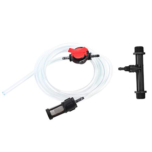 Tyenaza Dünger-Injektor, Venturi Garden Bewässerungsgeräte-Kit, G3/4 Dünger-Injektor + Schalter + Filter + Wasserschlauch Tyenaza Dünger-Injektor, Venturi Garden Bewässerungsgeräte-Kit, G3/4 Dünger-Injektor + Schalter + Filter + Wasserschlauch von Tyenaza