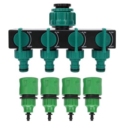 Tyenaza Faucet Splitter, DN20 DN25 FNPT 4 - Gartenschlauchsplitter mit 1/4 -Zoll -Schnellanschluss -Bewässerungsanpassung von Tyenaza
