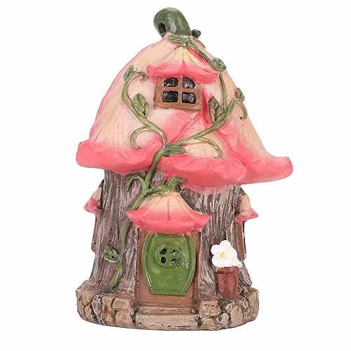 Tyenaza Feenhaus, Kunstharz, staubdicht, wasserfest, Garten-Hausfigur für Hof, Rasen, Außendekoration Tyenaza Feenhaus, Kunstharz, staubdicht, wasserfest, Garten-Hausfigur für Hof, Rasen, Außendekoration von Tyenaza