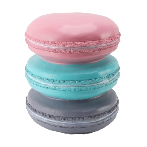 Tyenaza Footstool, Macaron Kekse geformte Schuhwechselhocker, lustiger Essenhocker für Kinder Fußruhstuhl, für Wohnzimmer Schlafzimmer von Tyenaza