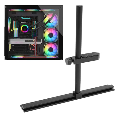 Tyenaza GPU Support Bracket: Adjustable Aluminum Anti Sag GPU Bracket Video Graphics Card Support GPU Stand Holder GPU Support with Hidden Magnet (Black) von Tyenaza