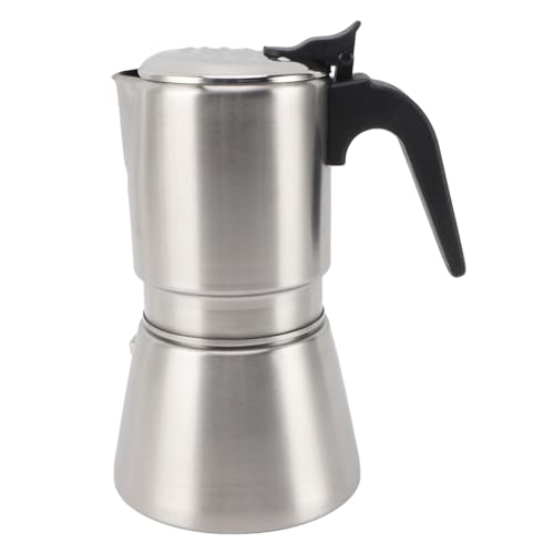 Tyenaza Kaffee-Moka-Kanne, 304 Edelstahl, Moka-Kanne, Induktionsherd, Kaffeemaschine, 4–6 Tassen, Herd-Kaffeekessel Für Den Heimgebrauch von Tyenaza