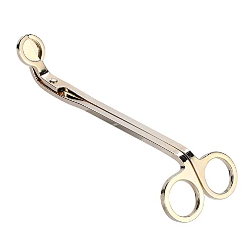Kerzendochtschneider, Edelstahl Dochtschneider Mode Kerze Herz Clip Kerze Snuffer Docht Trimmer Abdeckung Handwerkzeug Löschen Kerze Docht Trimmer, Passend für Zuhause, Hochzeit Und Party(Gold) von Tyenaza