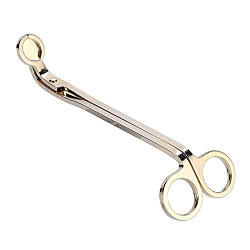 Kerzenschneider, Edelstahl Mode Kerze Herz Clip Kerze Snuffer Docht Trimmer Abdeckung Handwerkzeug Löschen Kerze Docht Trimmer, Passend für Zuhause, Hochzeit Und Party(Gold) von Tyenaza