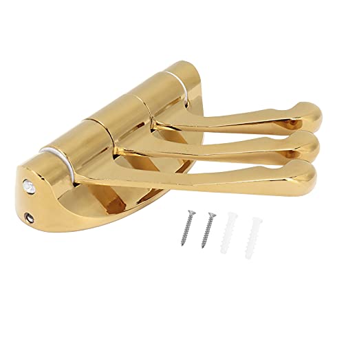 Tyenaza Kleidung Haken Wandhalterung 180 Grad faltbarer Kleiderhakenbügel Badezimmer Schlafzimmer Zinklegierung Haken (Gold) von Tyenaza