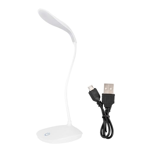 Tyenaza LED-Tischlampe Mit Flexiblem Hals, USB-Aufladung, 3 Dimmbare Stufen, Nachtleselicht Mit Touch-Steuerung von Tyenaza