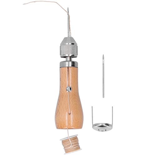 Tyenaza Leder Hand nähen Awl Professionelle Stitcher-Nadeln Kit Effizientes Hand-Seelen-Werkzeug für DIY Ledercraft-Leinwandbeutel Tyenaza Leder Hand nähen Awl Professionelle Stitcher-Nadeln Kit Effizientes Hand-Seelen-Werkzeug für DIY Ledercraft-Leinwandbeutel von Tyenaza