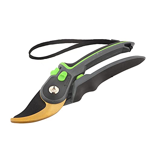 Tyenaza Multifunction Anti-Skid Gardening Pruning Shears Plant Tree Branch Cutting Trimming Scissors (Gold) von Tyenaza
