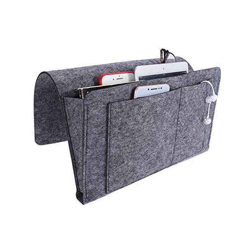 Tyenaza Sofa-Armlehnen-Organizer, Fernbedienungshalter auf Couch & Stuhlarm, Sofa-Armlehne TV-Fernbedienungs-Organizer, Sofa-Armlehne hängende Aufbewahrungstasche für Schlafzimmer von Tyenaza
