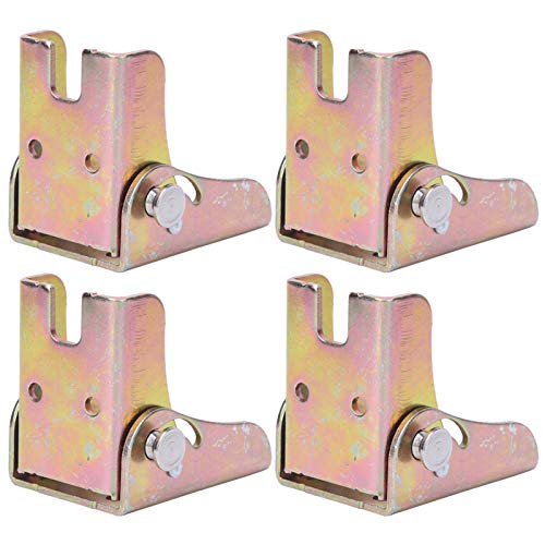 Tyenaza Sofa Klappfuß, 4 STÜCKE Warmgewalzter Stahl Multifunktions Schlafsofa Klappfuß, 2,3 mm Dicke Möbelzubehör Passend für Betttisch Sofa von Tyenaza