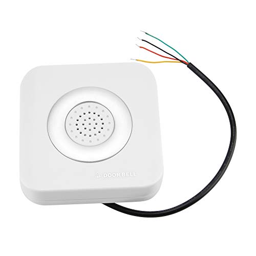 Tyenaza Türklingel, Türklingel mit eingebautem 90DB-Lautsprecher Verkabelte Türklingel für Home Office 12V von Tyenaza