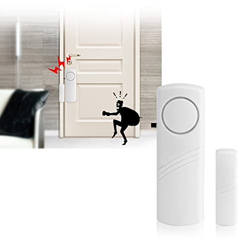 Tyenaza Durchgangsmelder, Lichtschranke, Wireless Home Window Door Magnetischer Sensor Entry Anti-Diebstahl-Anti-Einbruch für Home Garage Apartment Wohnheim Wohnmobil Büro von Tyenaza