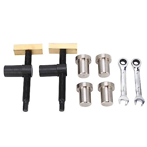 Tyenaza Woodworking Desktop Clip -Set, einstellbare Edelstahl -Messing -Workbench Fast Fixed Clamp Fixture Tool (Black) von Tyenaza
