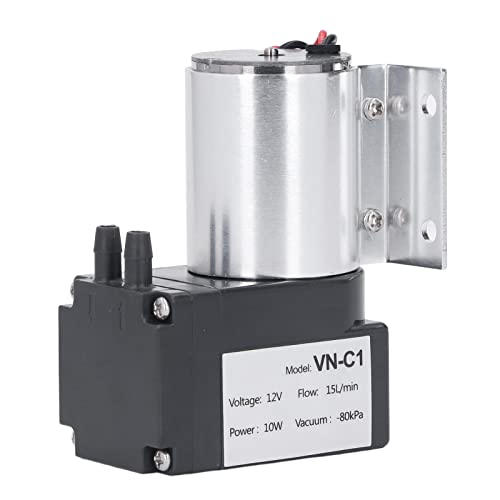 Vakuumpumpe 12V, Mini Vakuumpumpe 12V, Unterdruckpumpe Elektrisch mit Ständer, Mini Vakuumpumpe Saugpumpe, 80Kpa 10W 15L/Min DC12V von Tyenaza