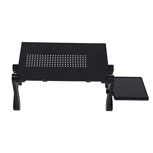 Verstellbarer Laptop-Schreibtisch, Tragbarer Laptop-Ständer Mit Mauspad, Ergonomische Computerablage Fürs Bett – Faltbarer Laptop-Halter Mit Mausbrett von Tyenaza