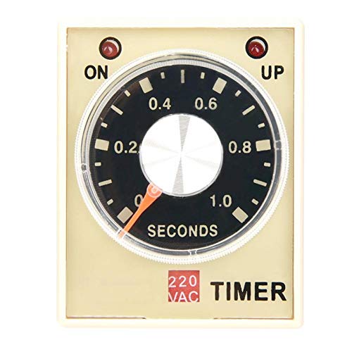 Zeitrelais-Zeitgeber, AH3-3 Einschaltverzögerungszeitrelais C 220 V 50/60 Hz für Automatische Steuerung, Fernbedienung, Kommunikation, Mechatronik(1S) von Tyenaza