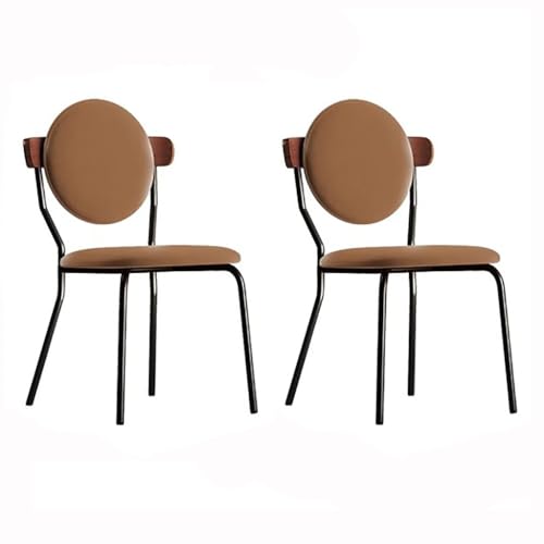 Tyewmiy Stühle Cremefarbene Wind-Esszimmerstühle im 2er-Set, Muster eines Massivholzstuhls for zu Hause, Esstisch und Stühle, Hocker mit Rückenlehne Dining Chairs (Color : F) von Tyewmiy