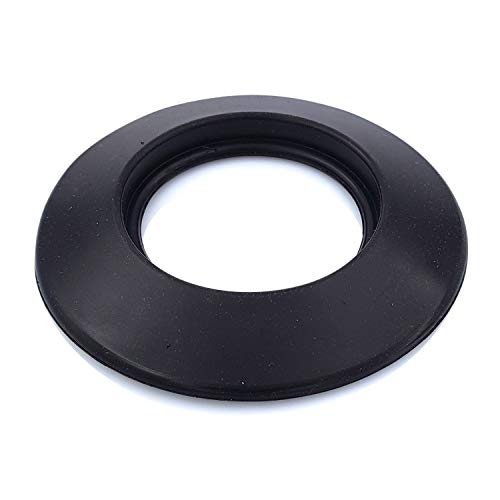 TYGERIX® 80 mm schwarze Silikon-Wandrosette | Flexible Rosette zum Abdecken von Kesselrohren, Öfen und anderen Systemen | Widersteht hohen Temperaturen | Nicht verformbar | Zertifiziertes Material von Tygerix