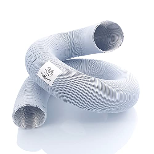 TYGERIX Flexibler Schlauch aus Aluminium, Durchmesser 60 mm, weiß, ausziehbar bis zu 2,5 m, hohe Hitzebeständigkeit bis zu 250 °C, höhere Dicke und mehr Festigkeit, glänzende Farbe, Modell TOP TYGERIX Flexibler Schlauch aus Aluminium, Durchmesser 60 mm, weiß, ausziehbar bis zu 2,5 m, hohe Hitzebeständigkeit bis zu 250 °C, höhere Dicke und mehr Festigkeit, glänzende Farbe, Modell TOP von Tygerix