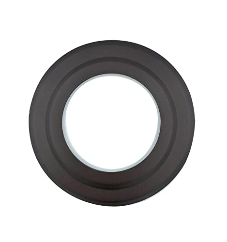 TYGERIX Schwarze Wandrosette aus Stahl für Rohre von 100 mm | Rosette Wandlochabdeckung für Holzöfen oder Pelletöfen und Kessel | hohe Hitzebeständigkeit | dickere | Top von Tygerix