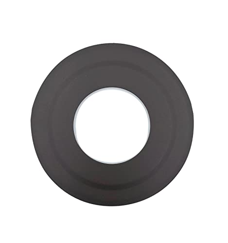 TYGERIX Schwarze Abdeckrosette aus Stahl für Rohre von 80 mm | Wandlochabdeckung für Kaminrohre für Holz- oder Pelletöfen und Kessel | Hohe Hitzebeständigkeit | Dicke | Top von Tygerix