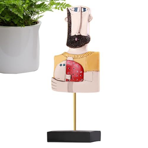 Tyinerc Abstrakte Menschliche Gesicht Statuen - Menschliches Gesicht Harz Skulptur Skulptur Figuren, Moderne Handgemachte Harz Gesichtsskulpturen Figuren für Schlafzimmer Büros Wohnzimmer Tyinerc Abstrakte Menschliche Gesicht Statuen - Menschliches Gesicht Harz Skulptur Skulptur Figuren, Moderne Handgemachte Harz Gesichtsskulpturen Figuren für Schlafzimmer Büros Wohnzimmer von Tyinerc