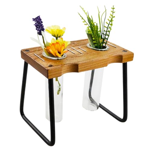 Tyinerc Blumenständer | Vasenständer aus mit Ständer aus Holz – Innendekoration und Gartenzubehör für Pothos-Stecklinge und Blumen von Tyinerc