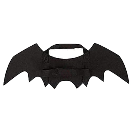 Tyinerc Fledermausflügel Für Haustiere - Halloween Flügel Kostüm Katzenzubehör - Filz Streichaccessoires Tierkleidung Verkleidung Cosplay Kätzchen Welpe Fest Feiertag Halloween Dekoration Partyzubehör von Tyinerc