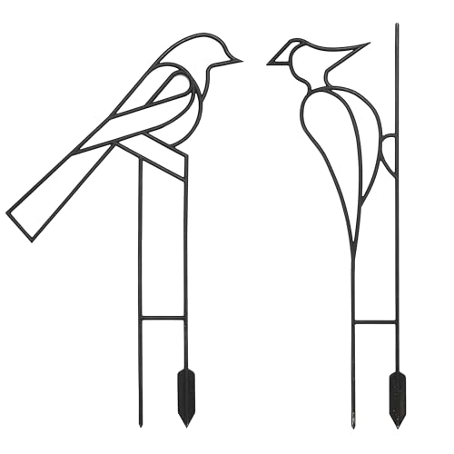 Tymar Pflanzenstütze Vögel, Rankhilfe für Zimmerpflanzen, Kunststoff, Dekoration, Blumenstütze Topfpflanzen Rankgitter von Tymar