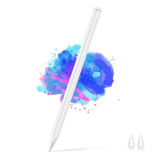 Tymyp Stylus Stift für iPad mit Palm Rejection Active Pencil Kompatibel mit (2018-2021) iPad Pro/iPad/iPad Mini/iPad Air, E08(Weiß) von Tymyp