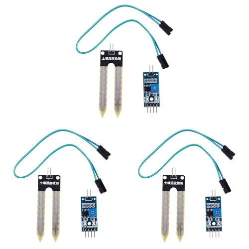 Tynmoel 3X Bodenhygrometer-Erfassungsmodul Feuchtigkeitssensor FC-28 DC 3,3V-5V von Tynmoel