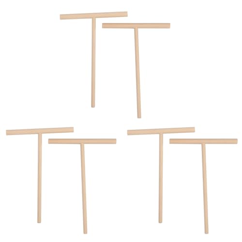 Tynmoel 6X Praktische T-Form Crepe Maker Pfannkuchen Teig Treuer Stick Haus Kueche Werkzeug Kit DIY Verwendung von Tynmoel