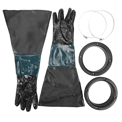 Tynmoel Sandstrahl Handschuhe Sandstrahler Teile 60Cm mit O Ringen für Sandstrahl Kabine von Tynmoel