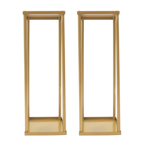 2er-Set Quadratischer Gold Hochzeitsbogen 20 * 20 * 60cm Metallbogen Hintergrundständer Ballonbogenständer für Geburtstag Hochzeit Babyparty von TyochiAki
