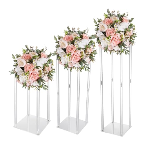 3er-Set Quadratischer Transparent Hochzeitsbogenständer aus Acryl Metallbogen Hintergrundständer Ballonbogenständer für Geburtstag Hochzeit Babyparty Brautparty von TyochiAki