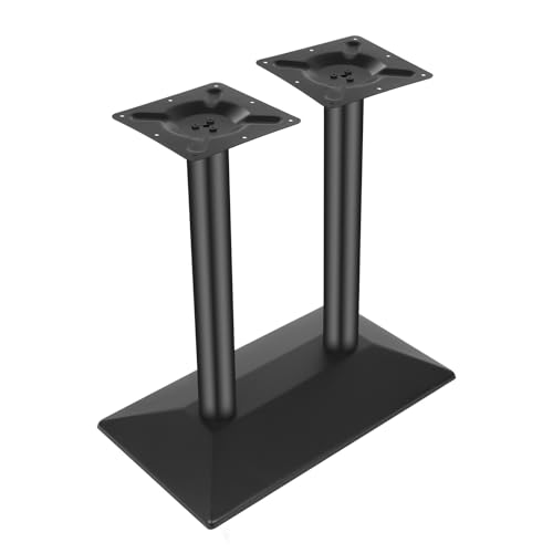 Doppel Tischgestell 72 cm Metall Schwarz Tischbeine mit Bodenplatte 40 * 70 cm Robuste Stehtisch Tischfüße für Gastro Tisch und Schreibtisch von TyochiAki