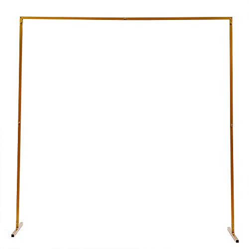 Quadratischer Gold Hochzeitsbogenständer 250 * 60 * 250cm Metallbogen Hintergrundständer Ballonbogenständer für Geburtstag Hochzeit Babyparty Brautparty von TyochiAki