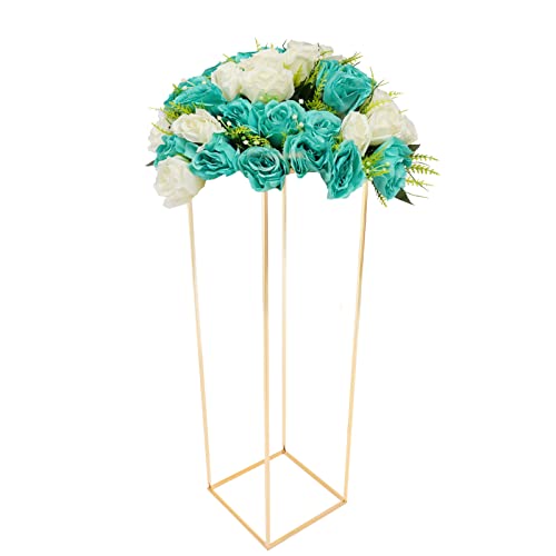 Quadratischer Gold Hochzeitsbogenständer 29 * 29 * 100cm Metallbogen Hintergrundständer Blumenbogen für Geburtstag Hochzeit Babyparty Brautparty von TyochiAki