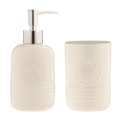 Typhoon Living Cream 500-ml-Spender und 600-ml-Becher-Set von Typhoon