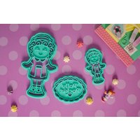 Ausstechform Im Blauvogel-stil Von Polly Pocket, Vintage, Spielzeug, Pocket-Geburtstag, Kindersnack. Für Hochzeitskekse von TyplaTchop