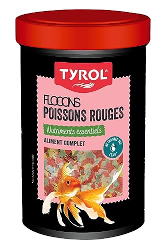 TYROL | Flocken für Goldfische | Rotfisch | Alleinfuttermittel auf Basis essentieller Nährstoffe | Getreide und pflanzliche Proteinextrakte | 200 g | 1000 ml von Tyrol